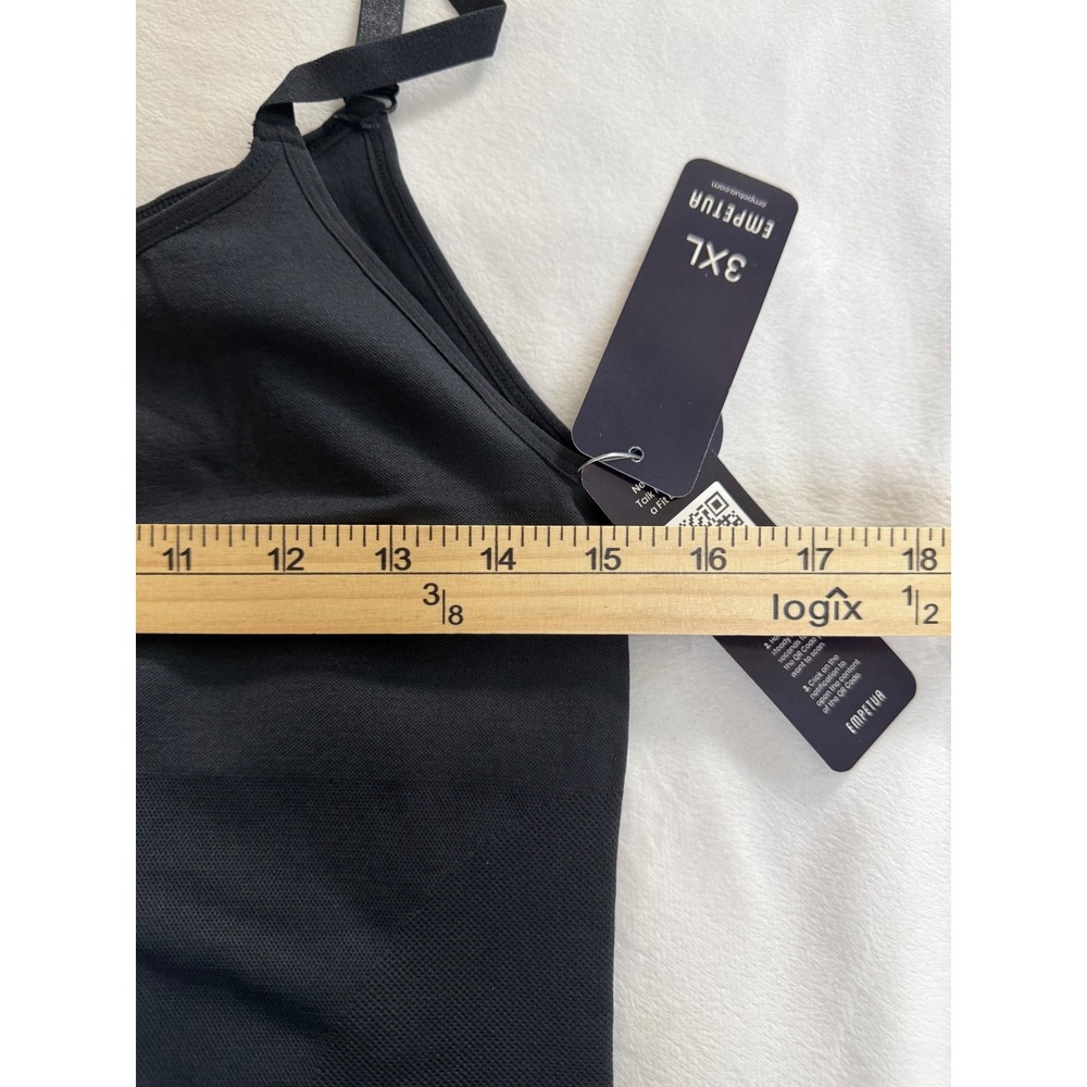 Empetua Scoop Neck Cami Black Shapewear Camisole 3XL 62001 NWT - Picture 4 of 6